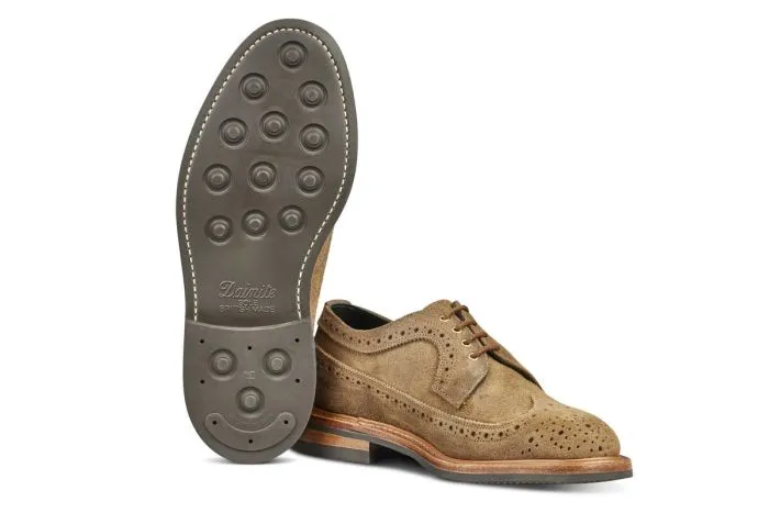 Richard Longwing Brogue - Peanut Reverse Suede