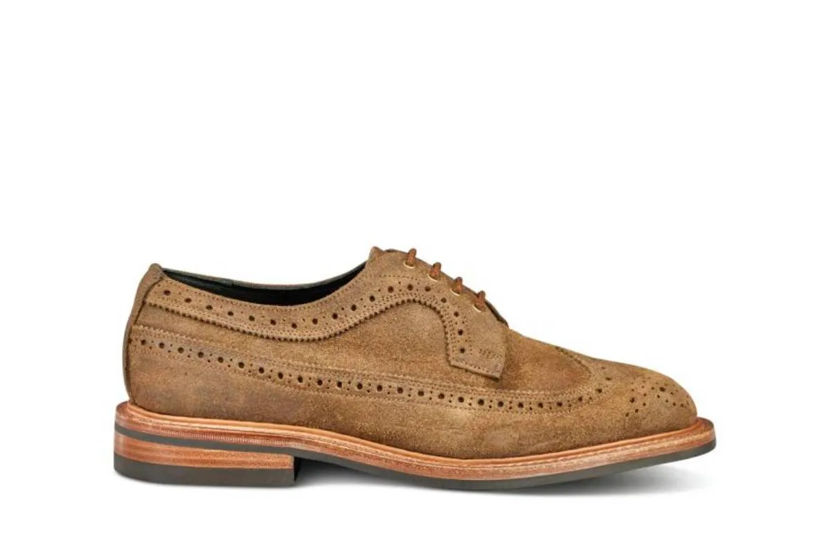 Richard Longwing Brogue - Peanut Reverse Suede