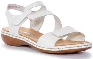 Rieker 659C7-80 Sandal In White For Women