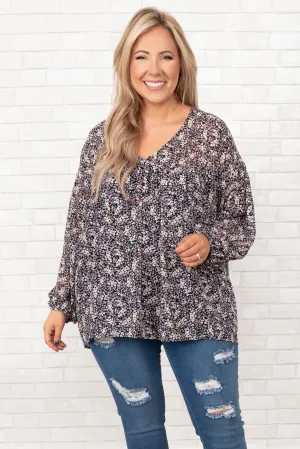 Seeking The Best Top, Navy