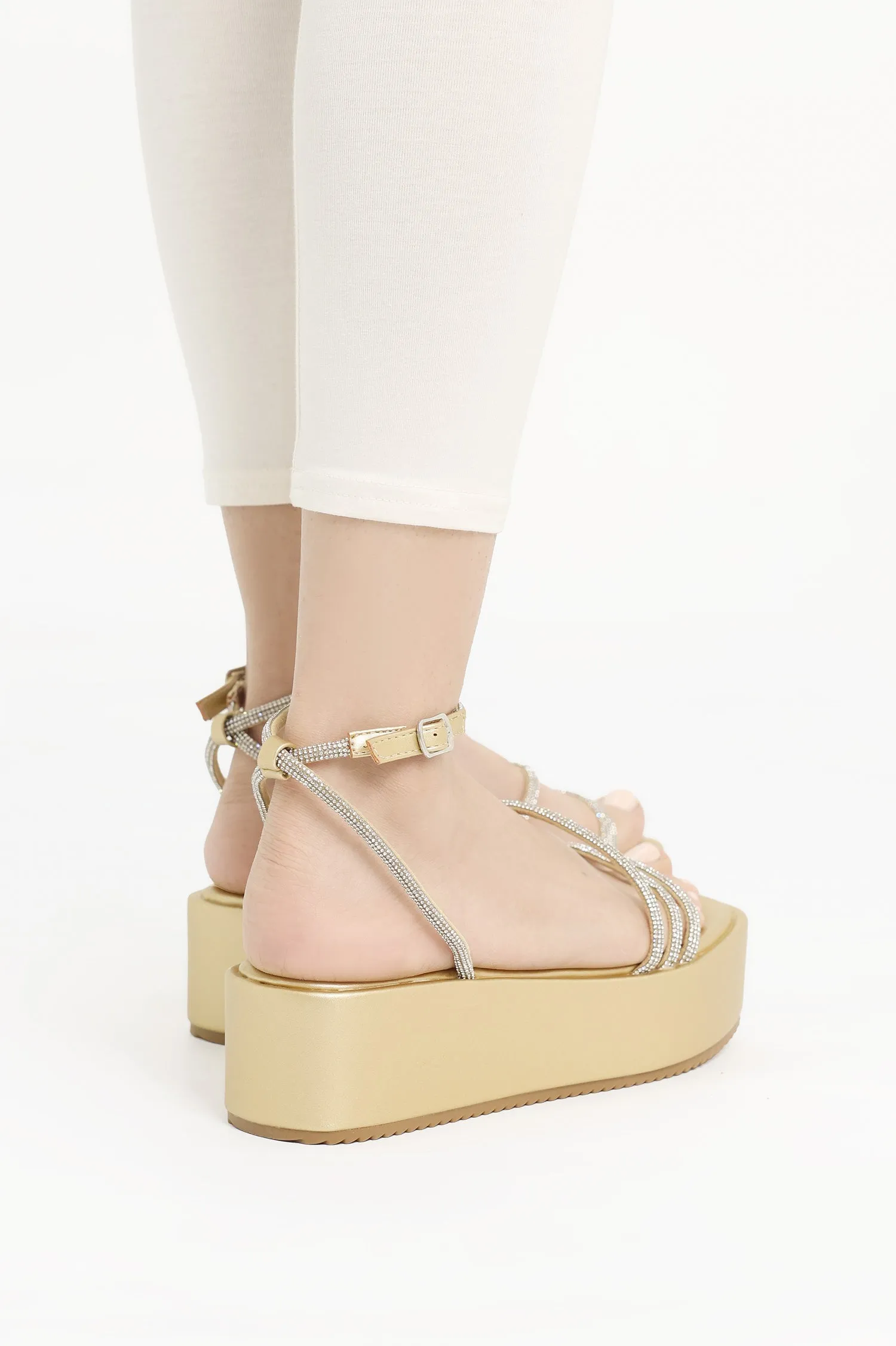 SERENE STRIDE SANDALS-GOLD