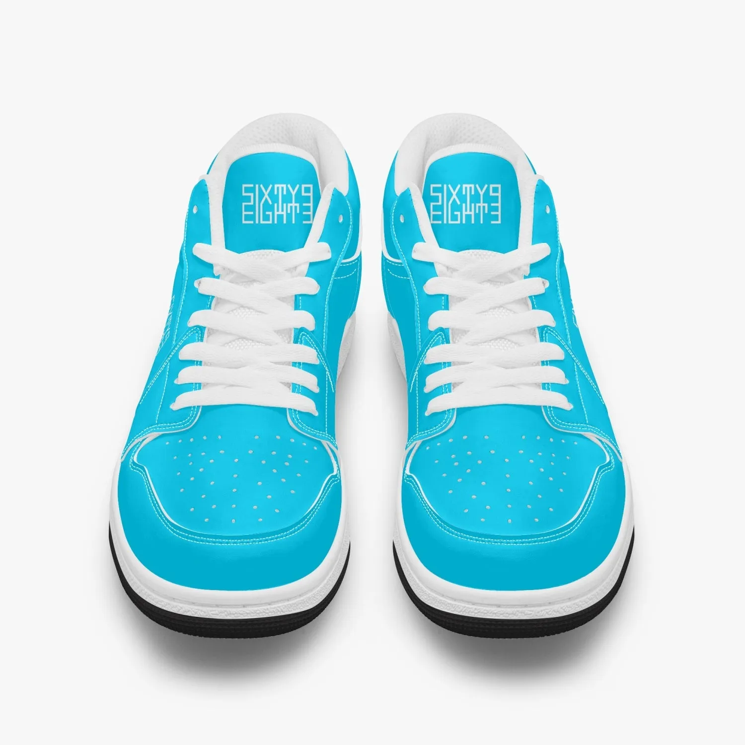 Sixty Eight 93 Logo White Aqua Blue SENTLT1 Shoes