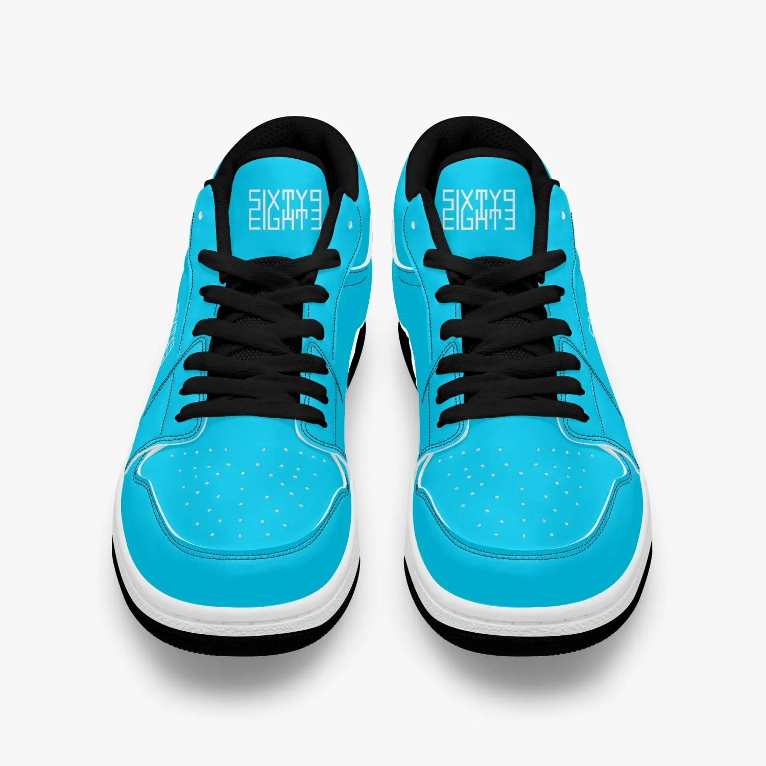 Sixty Eight 93 Logo White Aqua Blue SENTLT1 Shoes