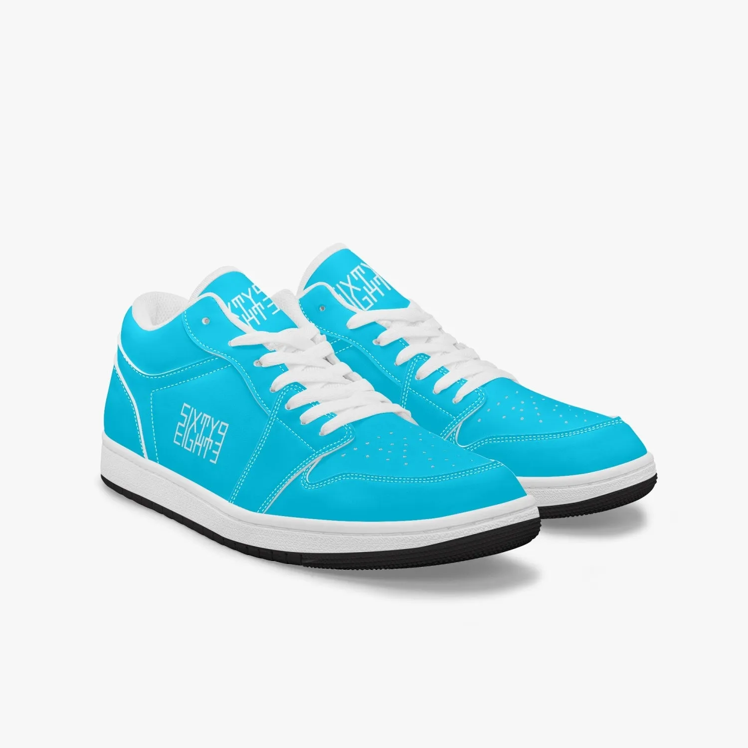 Sixty Eight 93 Logo White Aqua Blue SENTLT1 Shoes