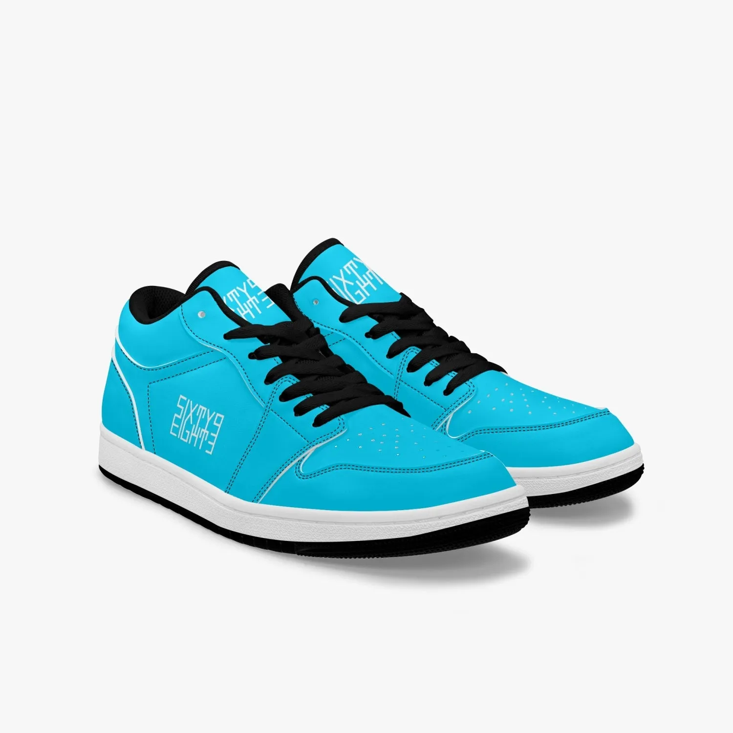 Sixty Eight 93 Logo White Aqua Blue SENTLT1 Shoes