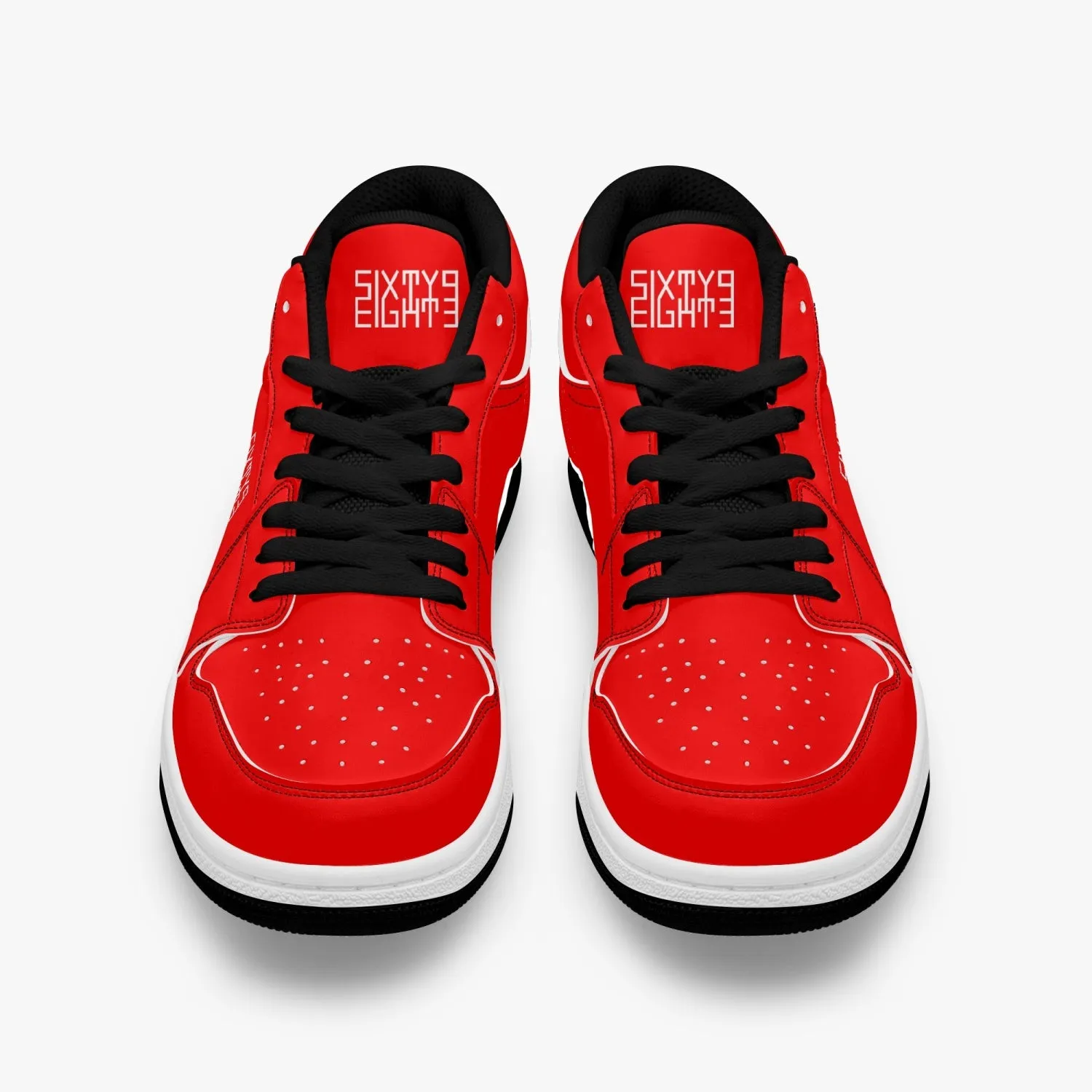 Sixty Eight 93 Logo White Red SENTLT1 Shoes