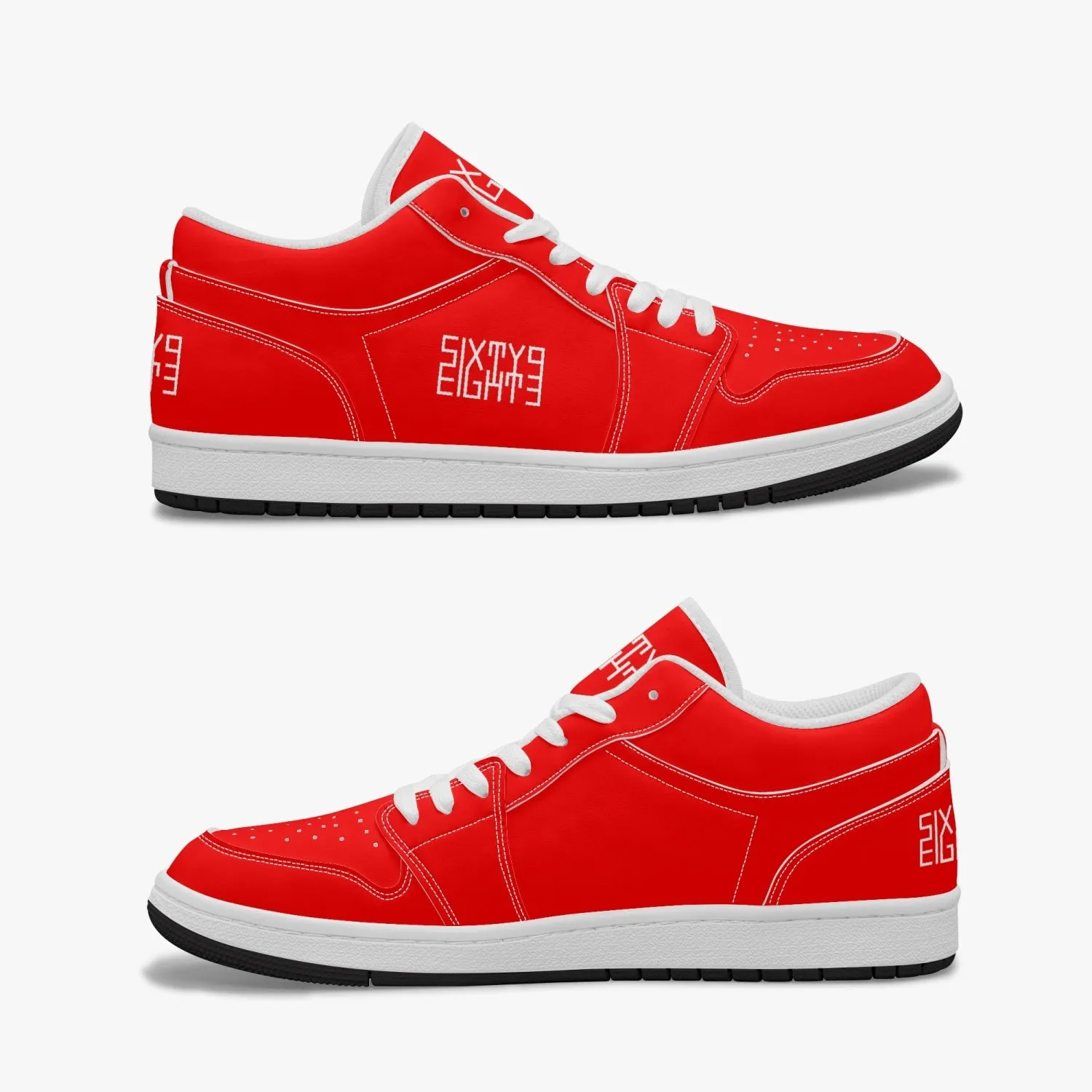 Sixty Eight 93 Logo White Red SENTLT1 Shoes