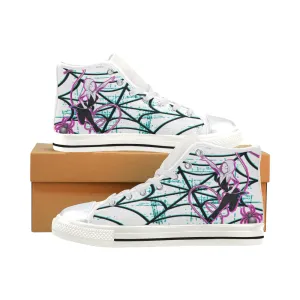 SpiderGirl High Top Canvas Sneakers, Big Kids Size 1-6