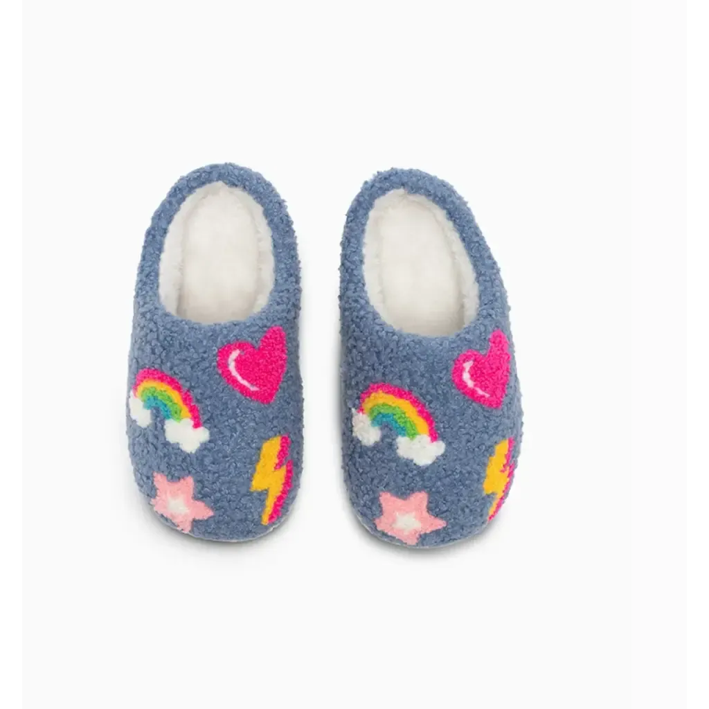 Star, Heart and Rainbow Cozy Slippers for Kids