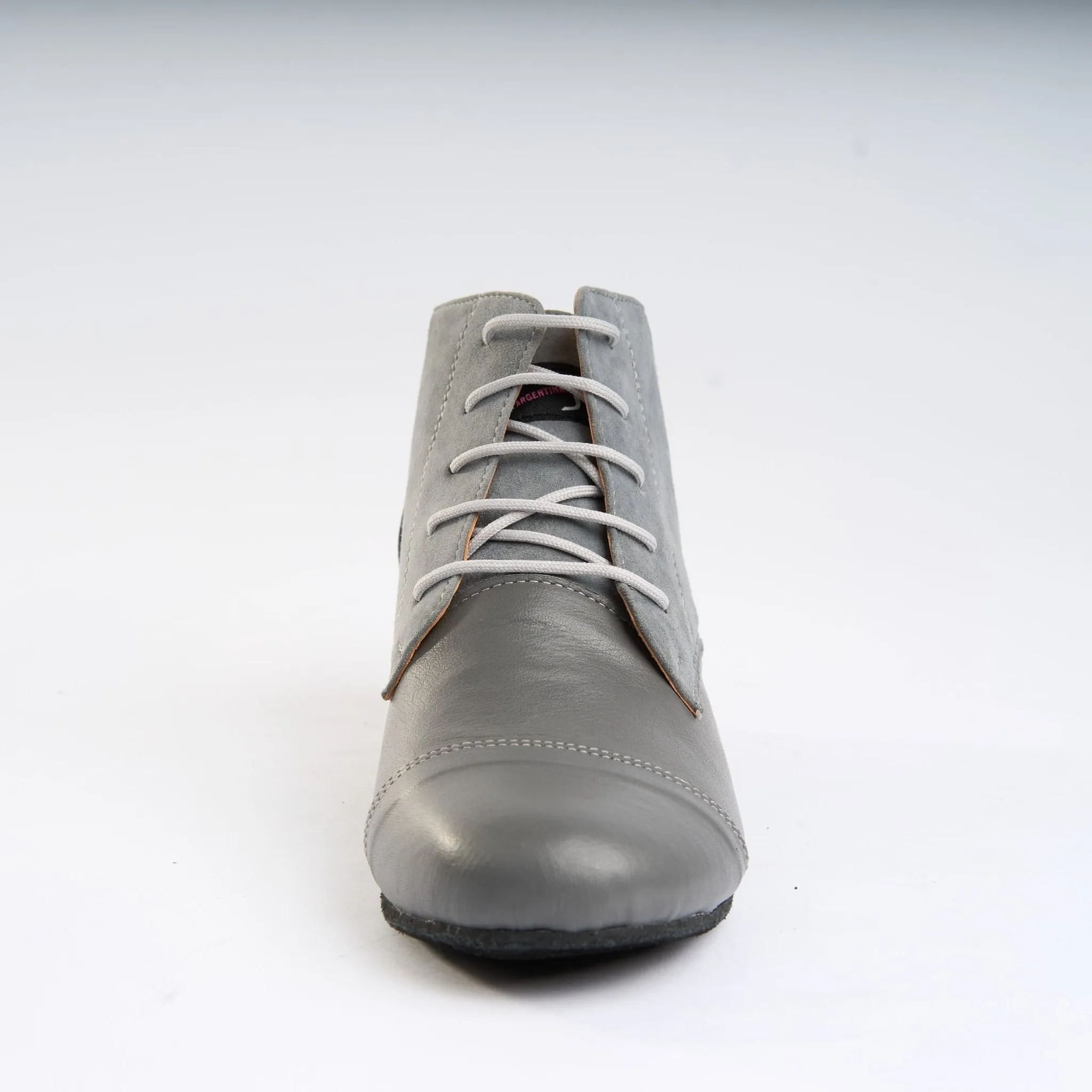 Subtle Grey Suede and Leather - Handmade Tango Trainers - Tita C 9300