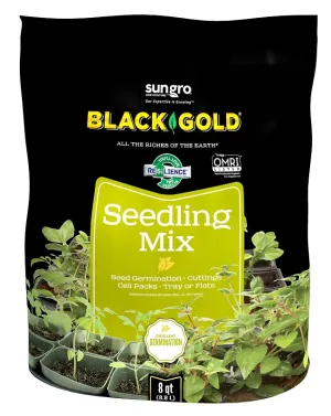 sun gro BLACK GOLD 1411002 8 QT P Seedling Mix, 8 qt Bag :BAG: QUANTITY: 1