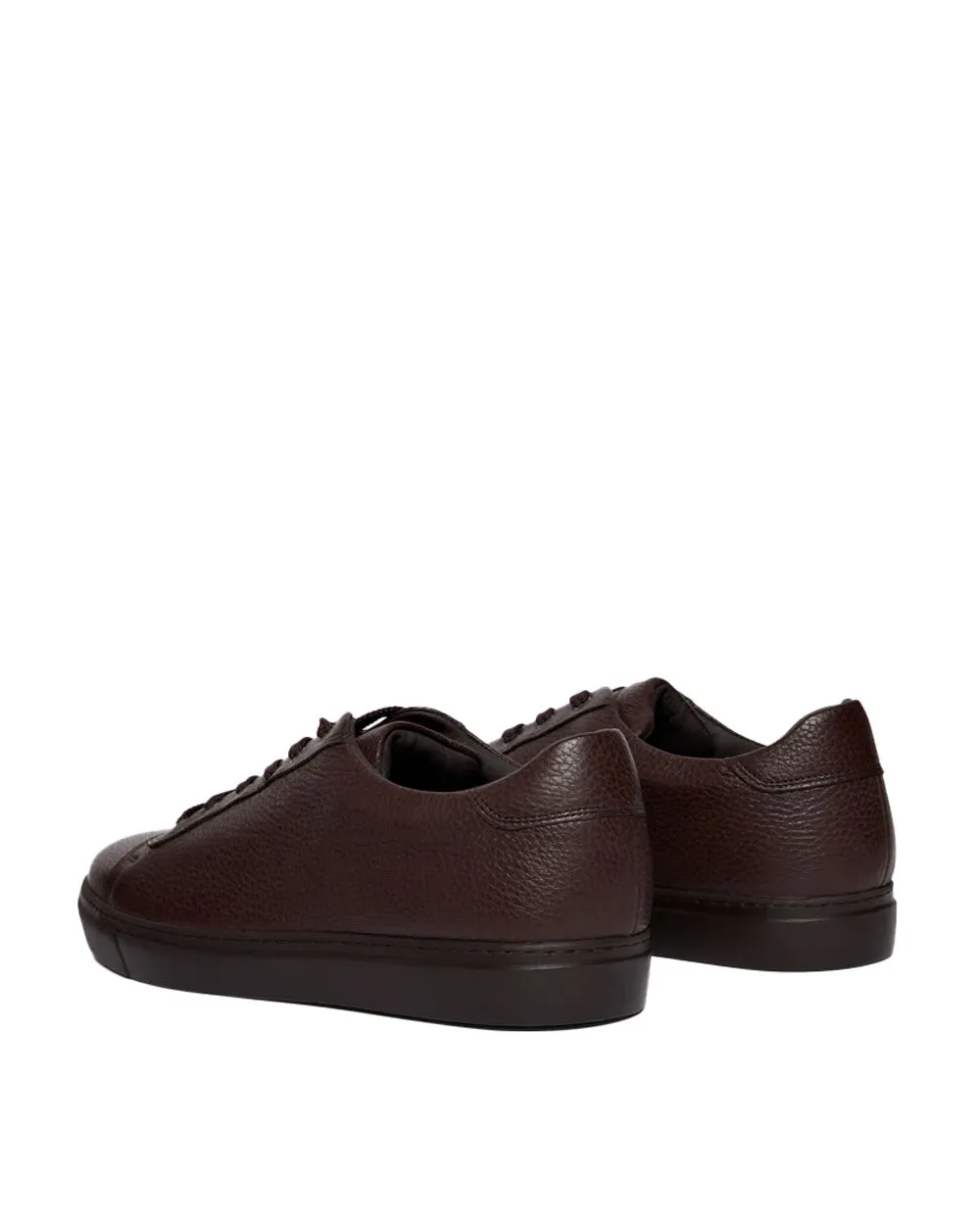 Travis Deerskin Lacep Sneaker in Dark Brown