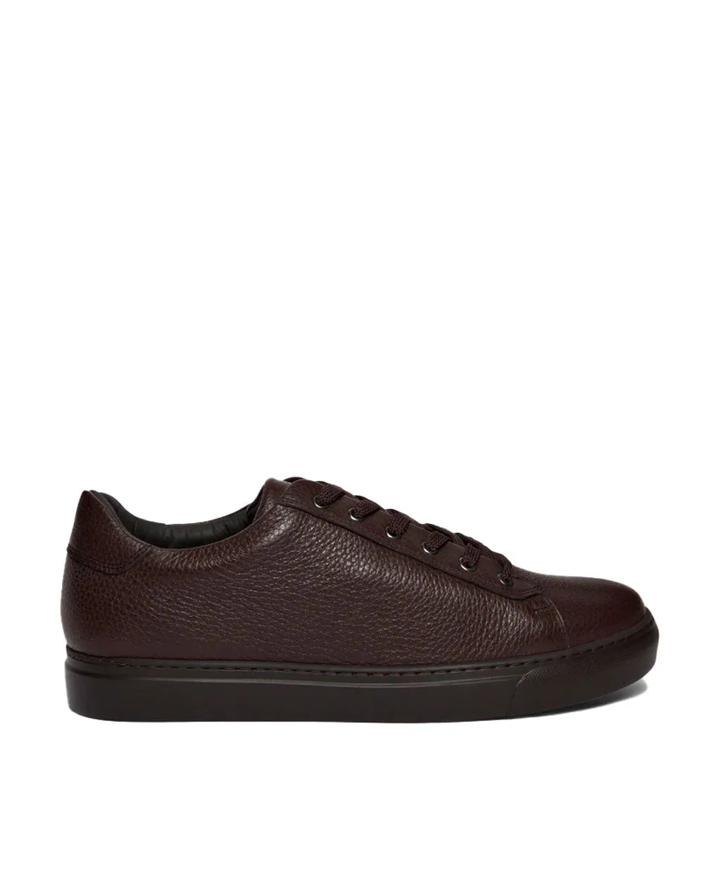 Travis Deerskin Lacep Sneaker in Dark Brown