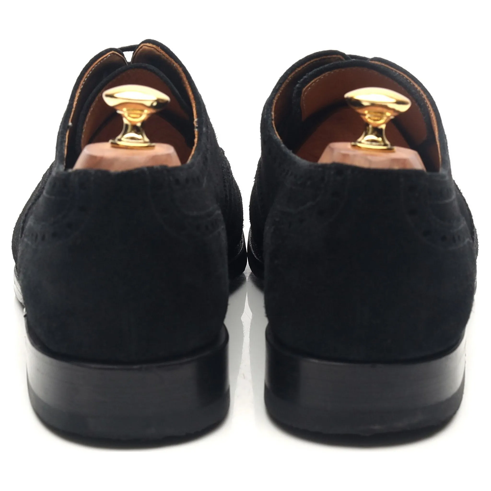 'Wenatchee' Black Suede Oxford Semi Brogues UK 10 E