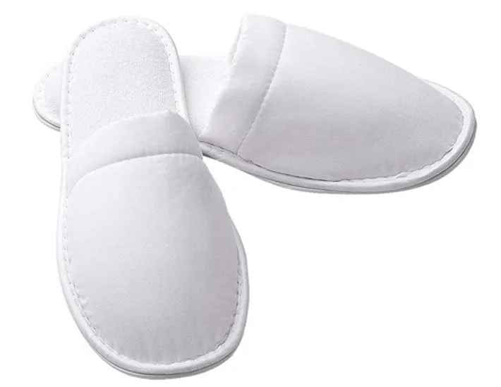 Wholesale Close Toe Microfiber Spa Slippers