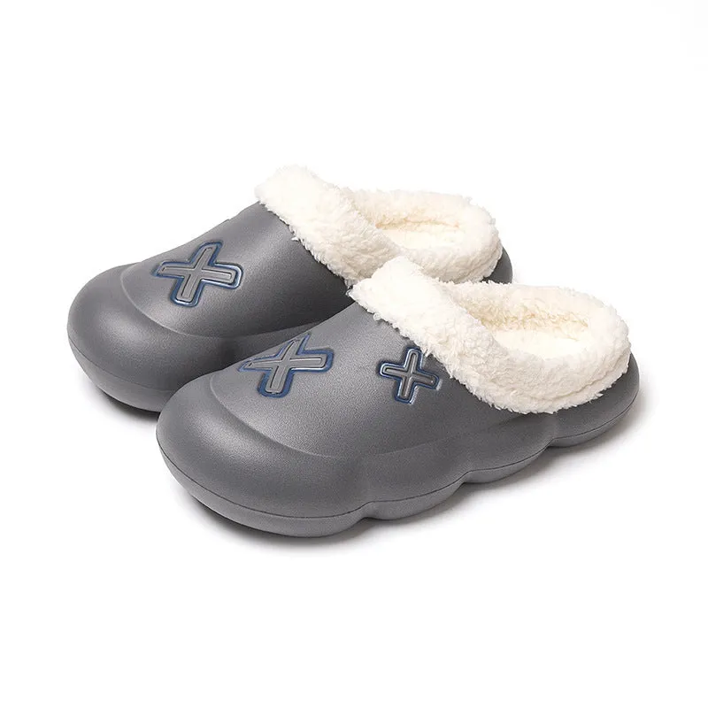 Women Indoor and Outdoor Fleece-Lined Waterproof Slippers