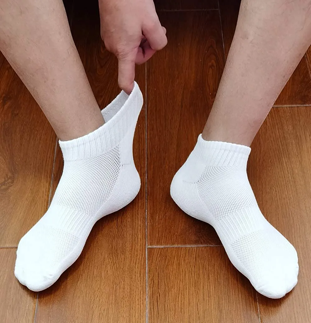 Women's Moisture Wicking Athletic Low Cut Ankle Quarter Cushion Socks