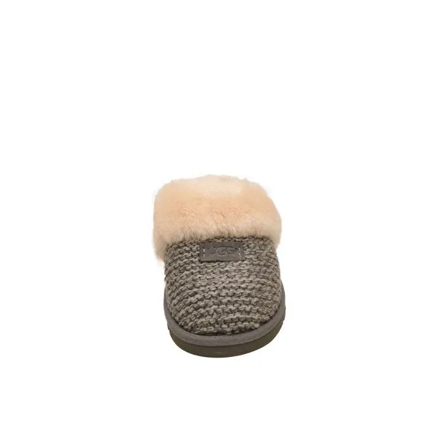 Women's UGG Cozy Knit Slippers in Charcoal